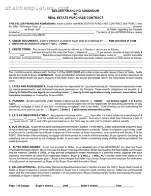 Blank Seller Utah Form