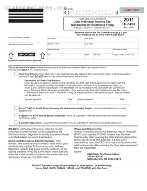 Blank Tc 8453 Utah Form